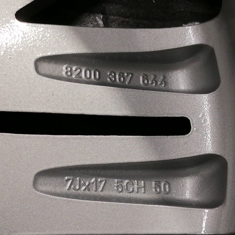 JUEGO DE LLANTAS ORIGINALES RENAULT EN 17"